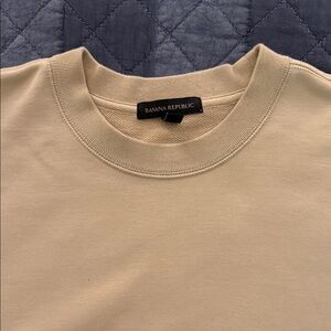 Banana Republic Beige Crewneck Sweatshirt